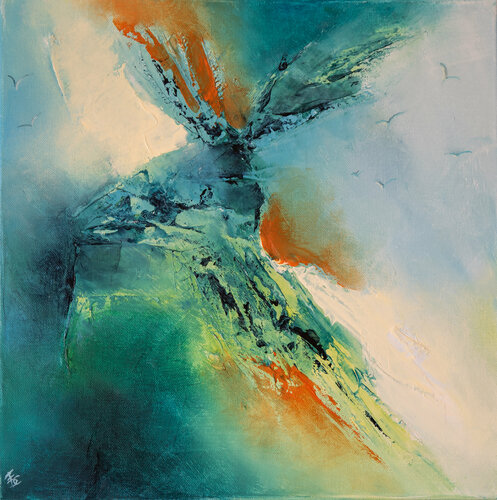 A tire d'aile by Françoise Dugourd-Caput, 회화 for Sale on Singulart