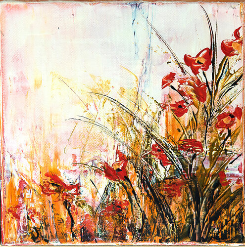 Coquelicots von Françoise Dugourd-Caput, Malerei kaufen auf Singulart