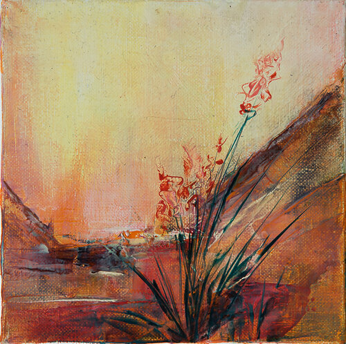 Fleur N° 2 von Françoise Dugourd-Caput, Malerei kaufen auf Singulart