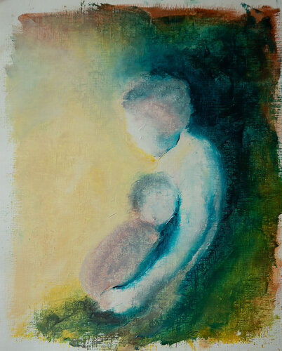 Câlin von Françoise Dugourd-Caput, Malerei kaufen auf Singulart