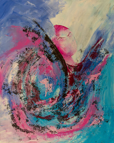 Pourquoi-Octobre Rose par Françoise Dugourd-Caput, Peinture en vente sur Singulart