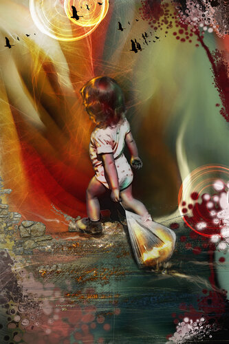 Départ en terre inconnue by Françoise Dugourd-Caput, Digital for Sale on Singulart