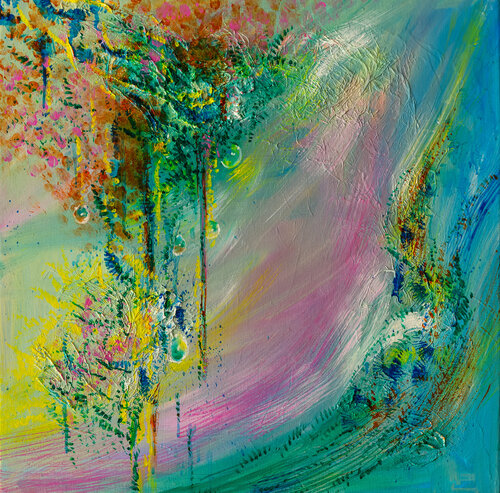 Suspension van Françoise Dugourd-Caput, Schilderij te koop op Singulart