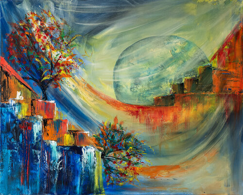 Le Pendule by Françoise Dugourd-Caput, 회화 for Sale on Singulart