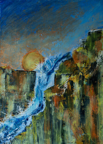 Cascadeur par Françoise Dugourd-Caput, Peinture en vente sur Singulart