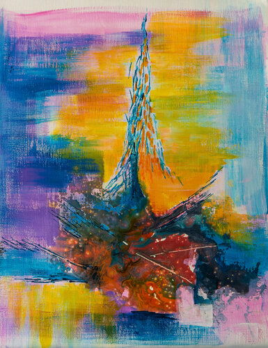 Le Mont Précaire von Françoise Dugourd-Caput, Malerei kaufen auf Singulart