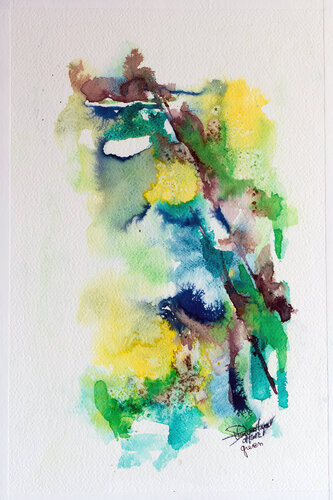 Green by Françoise Dugourd-Caput, Work on Paper for Sale on Singulart