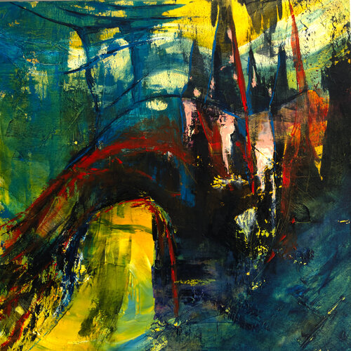 La Cité "Lumière" by Françoise Dugourd-Caput, 회화 for Sale on Singulart