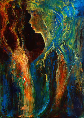 Cœur Ardent von Françoise Dugourd-Caput, Malerei kaufen auf Singulart