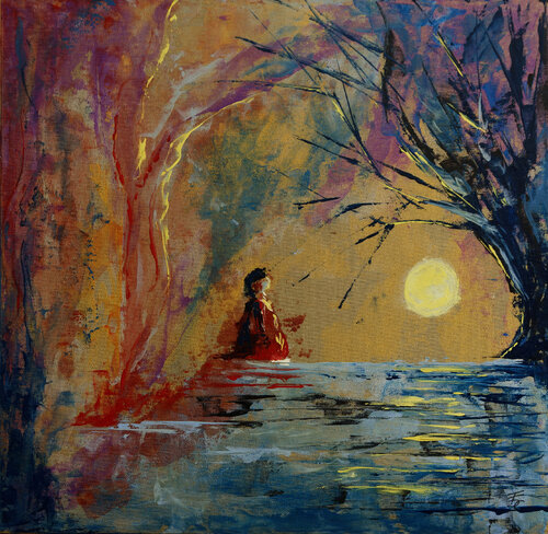 Contemplation by Françoise Dugourd-Caput, Painting for Sale on Singulart