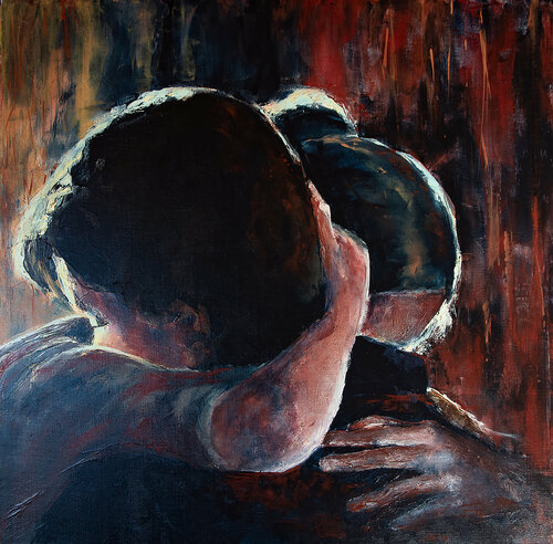 Etreinte by Françoise Dugourd-Caput, Painting for Sale on Singulart