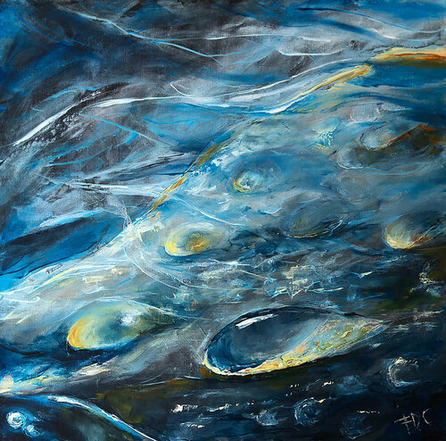 Winter par Françoise Dugourd-Caput, Peinture en vente sur Singulart