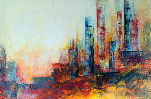 Caprica par Françoise Dugourd-Caput, Peinture en vente sur Singulart