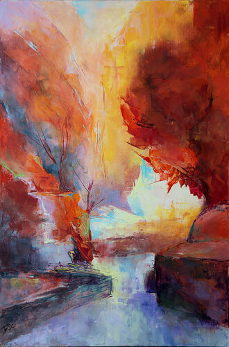 Bucolique by Françoise Dugourd-Caput, Painting for Sale on Singulart