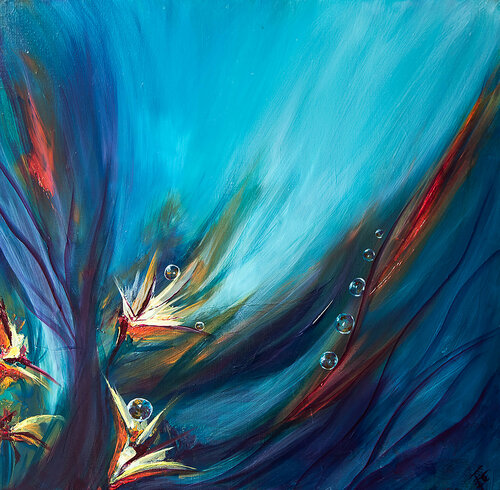 Paradisier by Françoise Dugourd-Caput, 회화 for Sale on Singulart