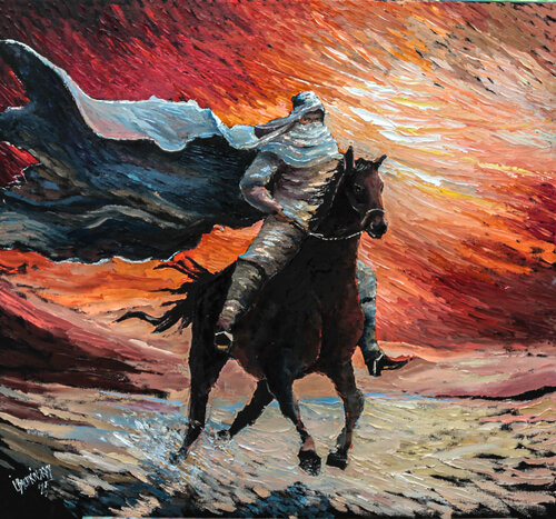 In the desert von Ihor Bychkivskyy, Malerei kaufen auf Singulart