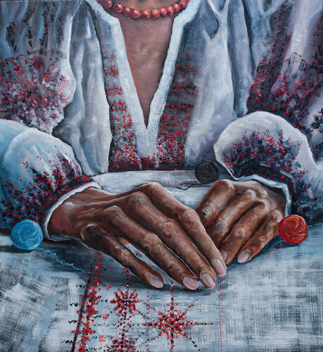 Mom's hands de Ihor Bychkivskyy, Pintura a la venta en Singulart