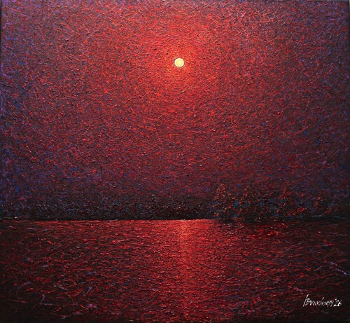 Red mood von Ihor Bychkivskyy, Malerei kaufen auf Singulart