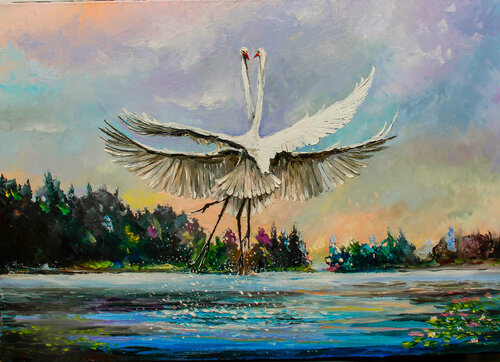 Wedding dance di Ihor Bychkivskyy, Pittura in vendita su Singulart