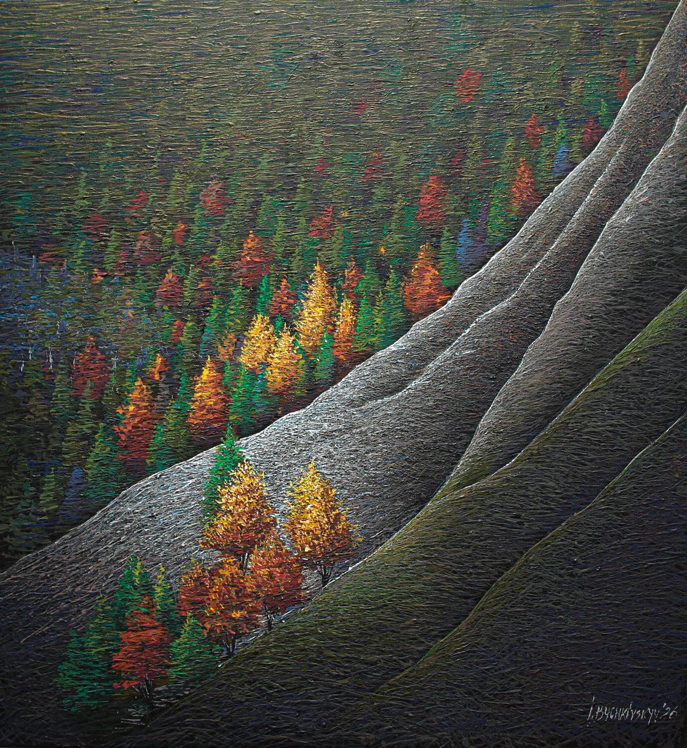 Autumn verticals Ihor Bychkivskyy