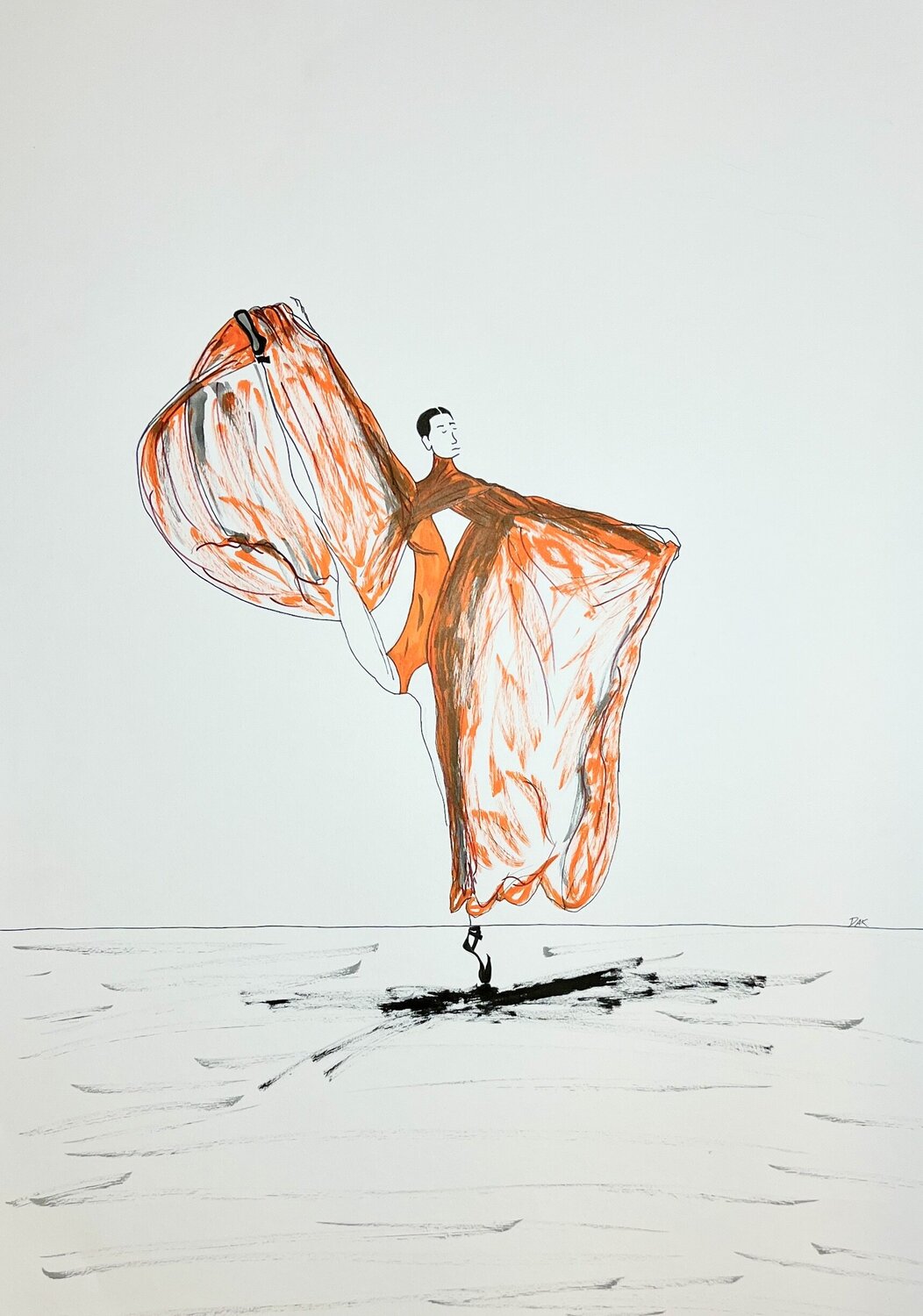 Wings by Douglas Karson (2023) Work on Paper Pencil, Pen on Paper