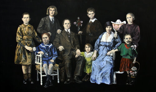 Retrato de familia di Lola Sandoval, Pittura in vendita su Singulart