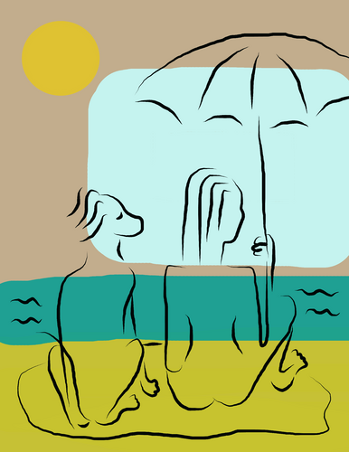 MY LITTLE NUDIST BEACH... by Irma Engelbrecht, Print for Sale on Singulart