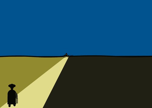 Returning to my Village von Irma Engelbrecht, Druck kaufen auf Singulart