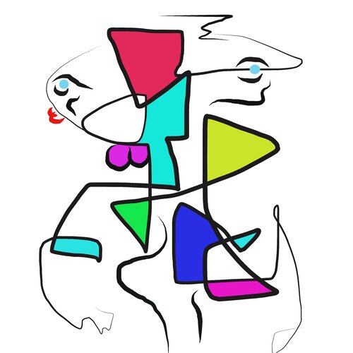 Figurative Simplicity von Irma Engelbrecht, Digital kaufen auf Singulart