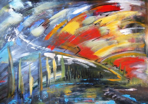 Happiness and Energy von Irma Engelbrecht, Malerei kaufen auf Singulart