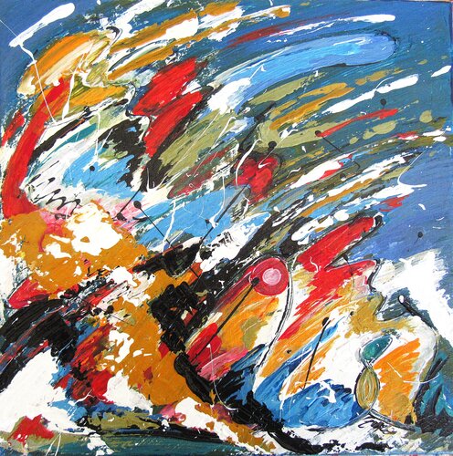 A Gust of wind rushed over my colors von Irma Engelbrecht, Malerei kaufen auf Singulart
