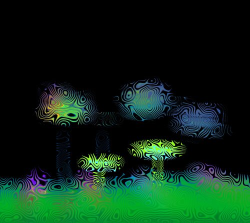 Magic Mushrooms von Irma Engelbrecht, Digital kaufen auf Singulart