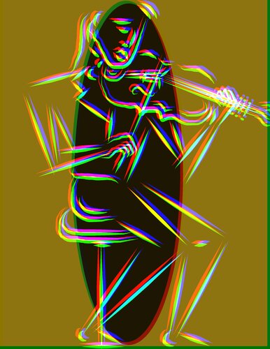 The Violinist by Irma Engelbrecht, Digital for Sale on Singulart