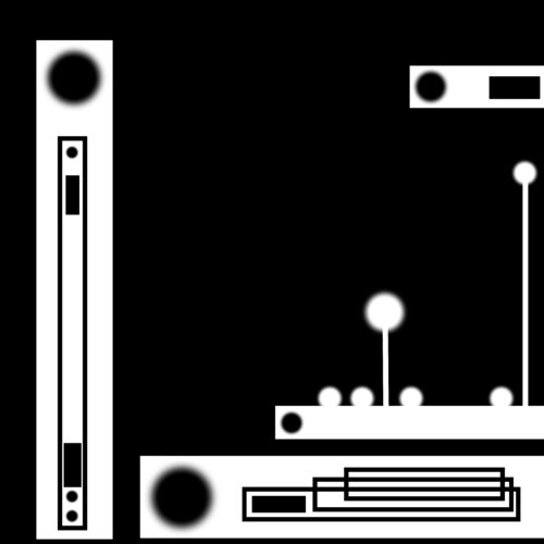 Black and White Square by Irma Engelbrecht, デジタル for Sale on Singulart