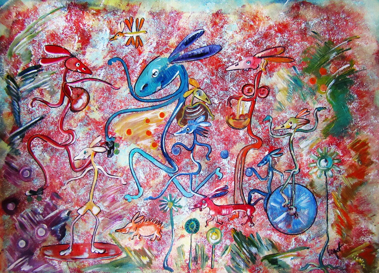 Crazy, little whimsical Creatures enjoying a Sunday-outing..... Irma Engelbrecht