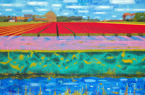 Yellow Tulips in the Flevopolder Steve White