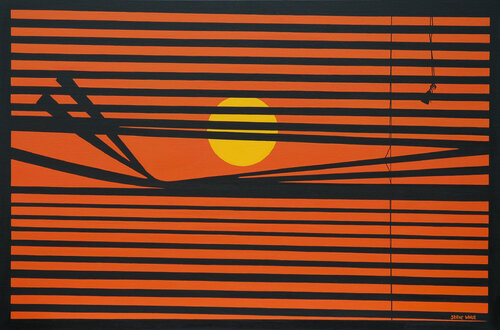 Sunset Through The Blinds Steve White