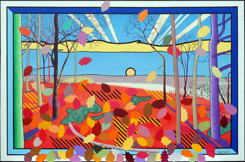 Autumn Sunset van Steve White, Schilderij te koop op Singulart