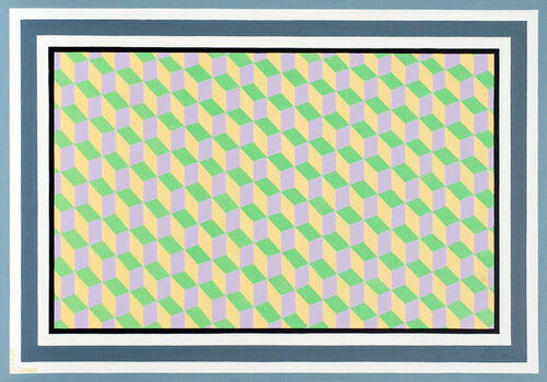 3Dpicture. 2Dframe. (Yellow and Green) Steve White