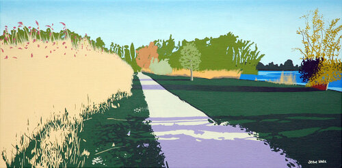 Summer Evening in the Park de Steve White, Pintura a la venta en Singulart