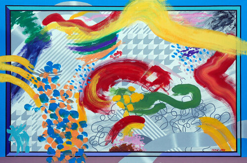 Rainbow Over The City van Steve White, Schilderij te koop op Singulart