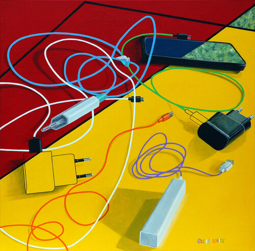 21st Century Still Life: Phone Chargers Steve White
