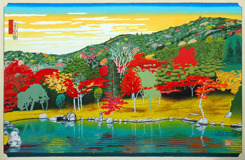 Japanese Autumn Giant Kyoto Surgery van Steve White, Schilderij te koop op Singulart