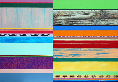 Pasta and Weathered Wood 2 de Steve White, Pintura a la venta en Singulart