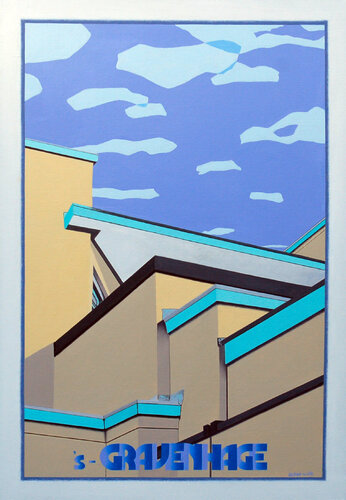 Gemeentemuseum, 's-Gravenhage par Steve White, Peinture en vente sur Singulart