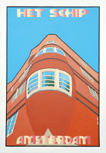 Het Schip, Amsterdam. van Steve White, Schilderij te koop op Singulart