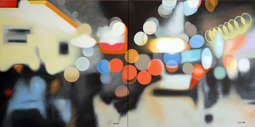 Shopping Mall di Steve White, Pittura in vendita su Singulart