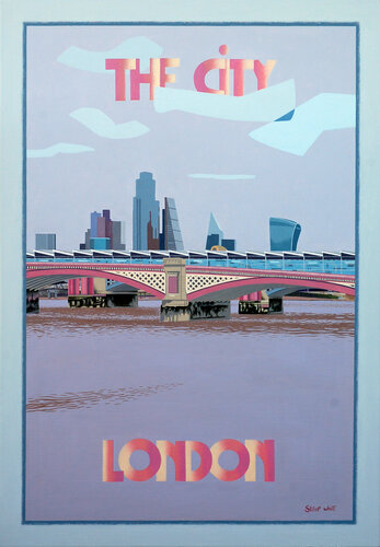 The City, London par Steve White, Peinture en vente sur Singulart