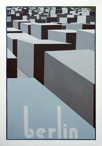 Holocaust Memorial, Berlin von Steve White, Malerei kaufen auf Singulart