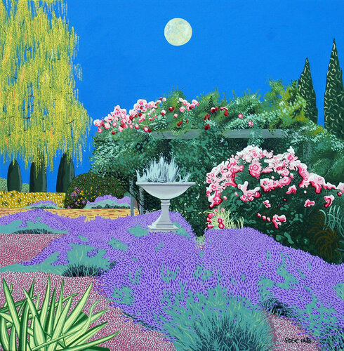 Lavender Garden di Steve White, Pittura in vendita su Singulart